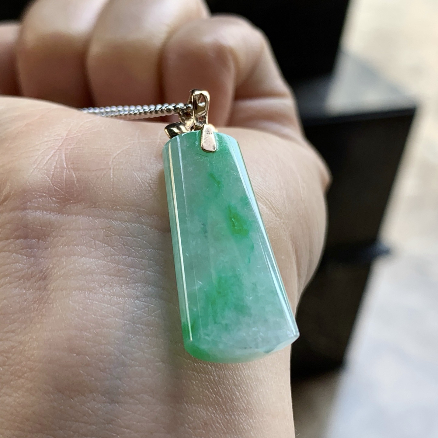 金扣飘绿无事牌^_^鲜艳