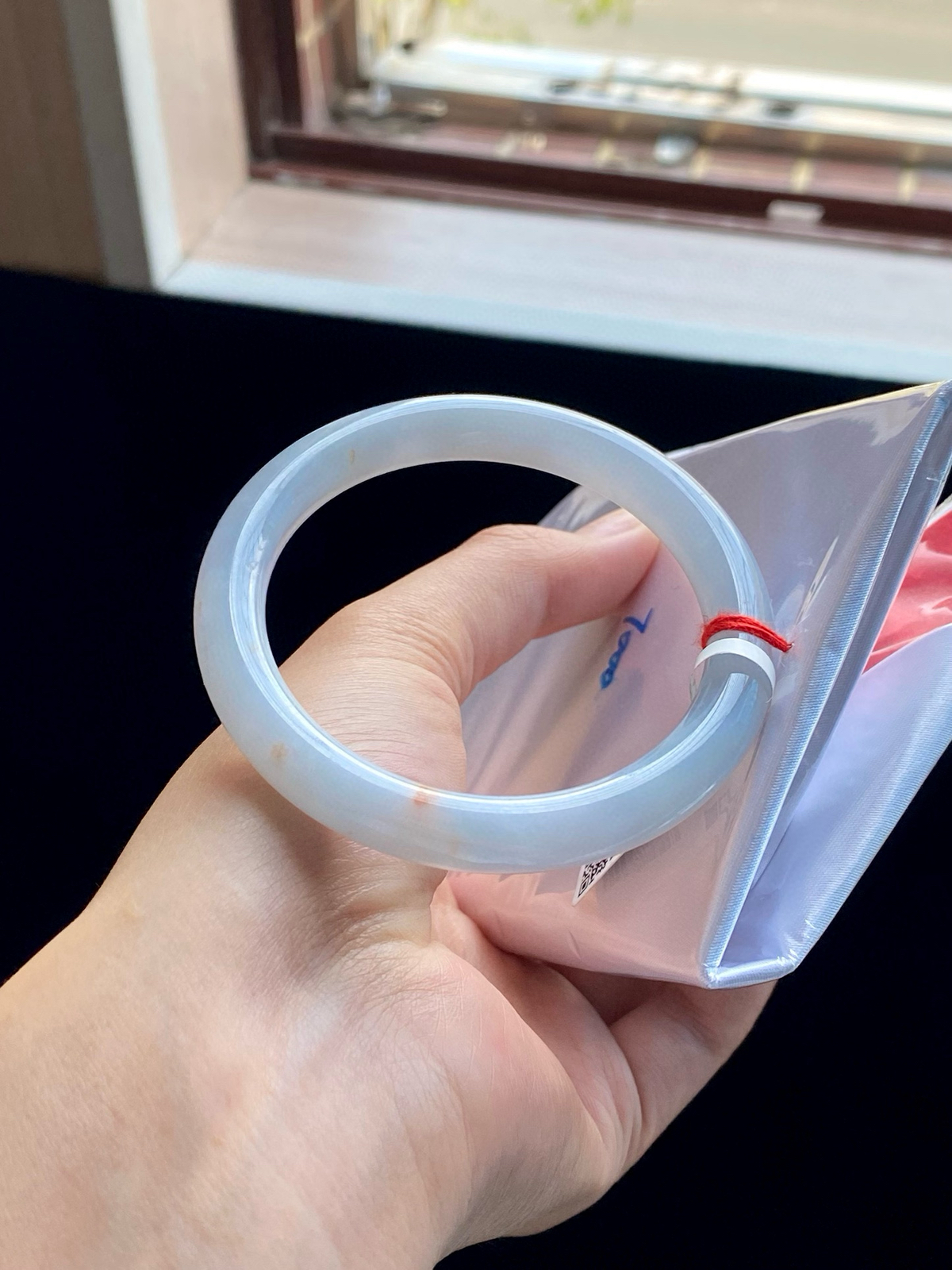 冰蓝天空蓝洒金圆条美人条成品
⭕️55-9-8.5