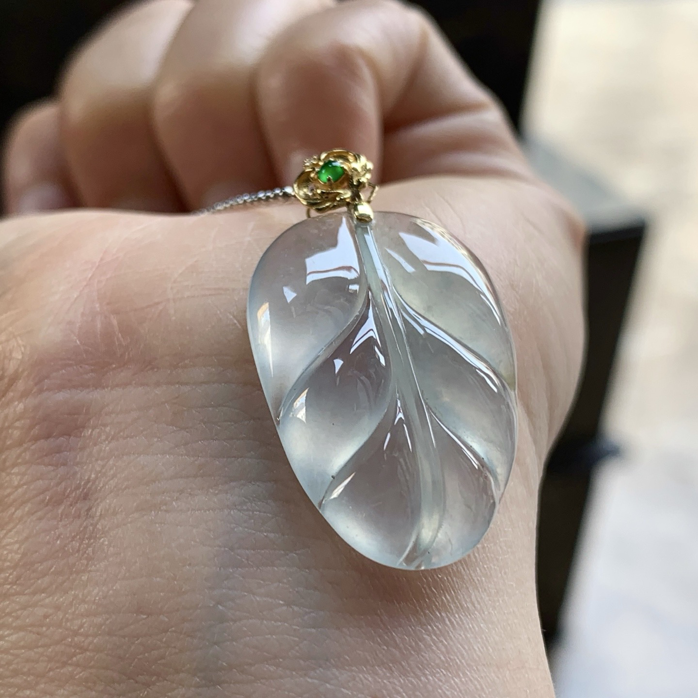 金扣叶子^_^冰透  水润