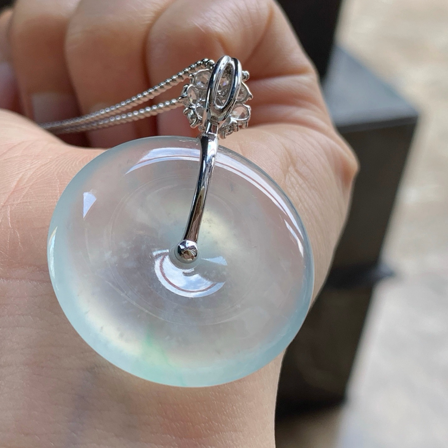 金扣冰平安扣^_^清新 尺寸29.8-5.6mm