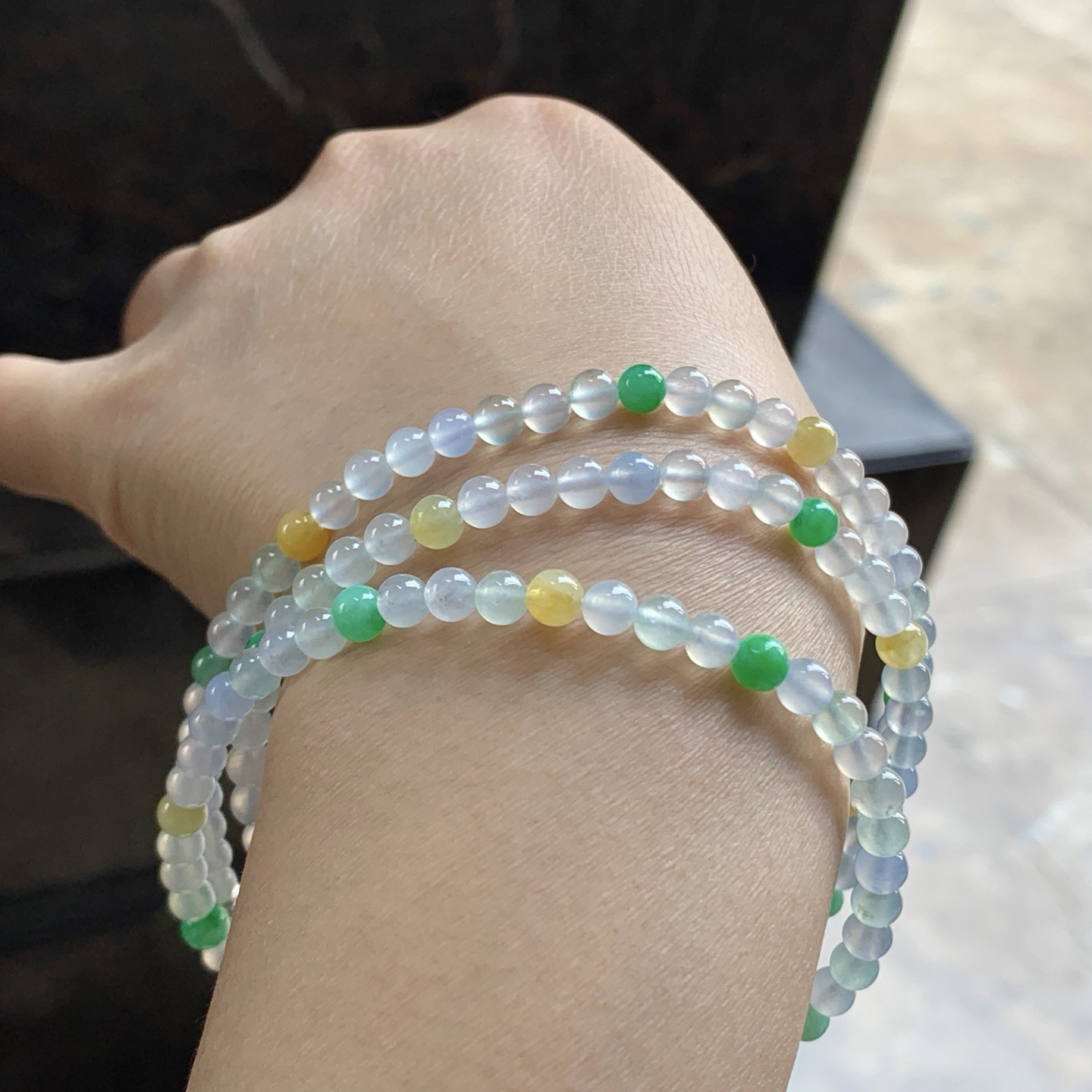 冰种手链^_^冰透 亮眼
