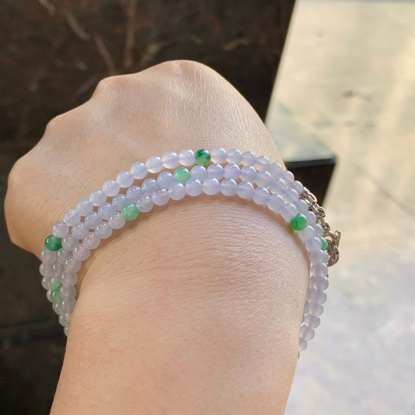 冰种珠链^_^清新 尺寸4