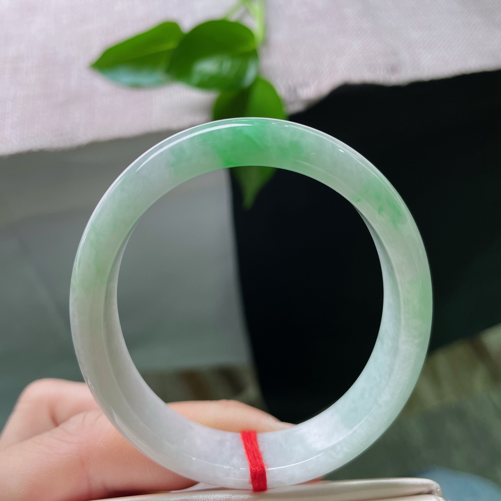 54.2（49）12/6.5，飘绿贵妃，颜色鲜艳夺目，佩戴贵气