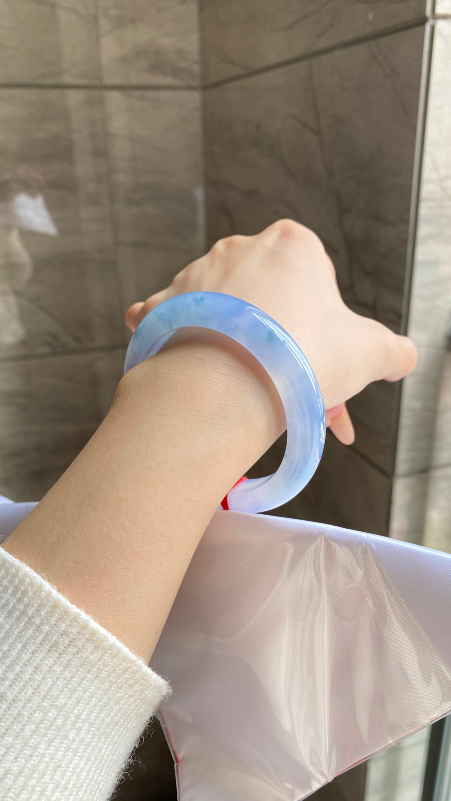 莫奈花园冰紫正圈
尺寸：54.8-11.5-9