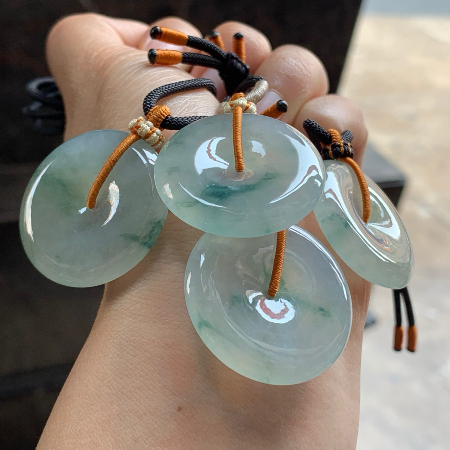 蓝花平安扣^_^飘花灵韵