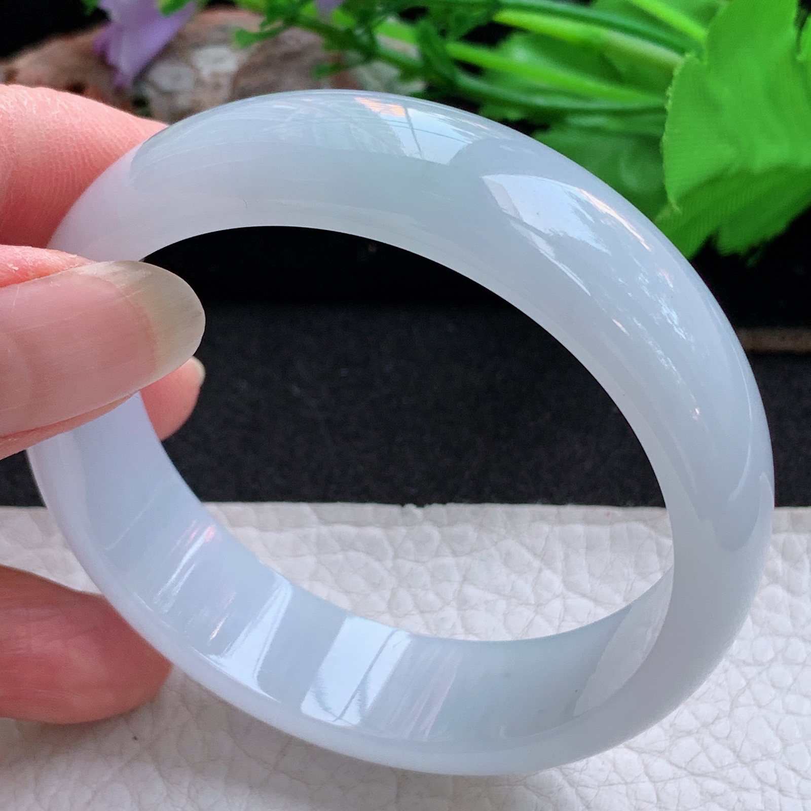 ee实拍56*15.5*6.6轮胎镯 天然缅甸翡翠a货手镯冰纯正圈玉镯子