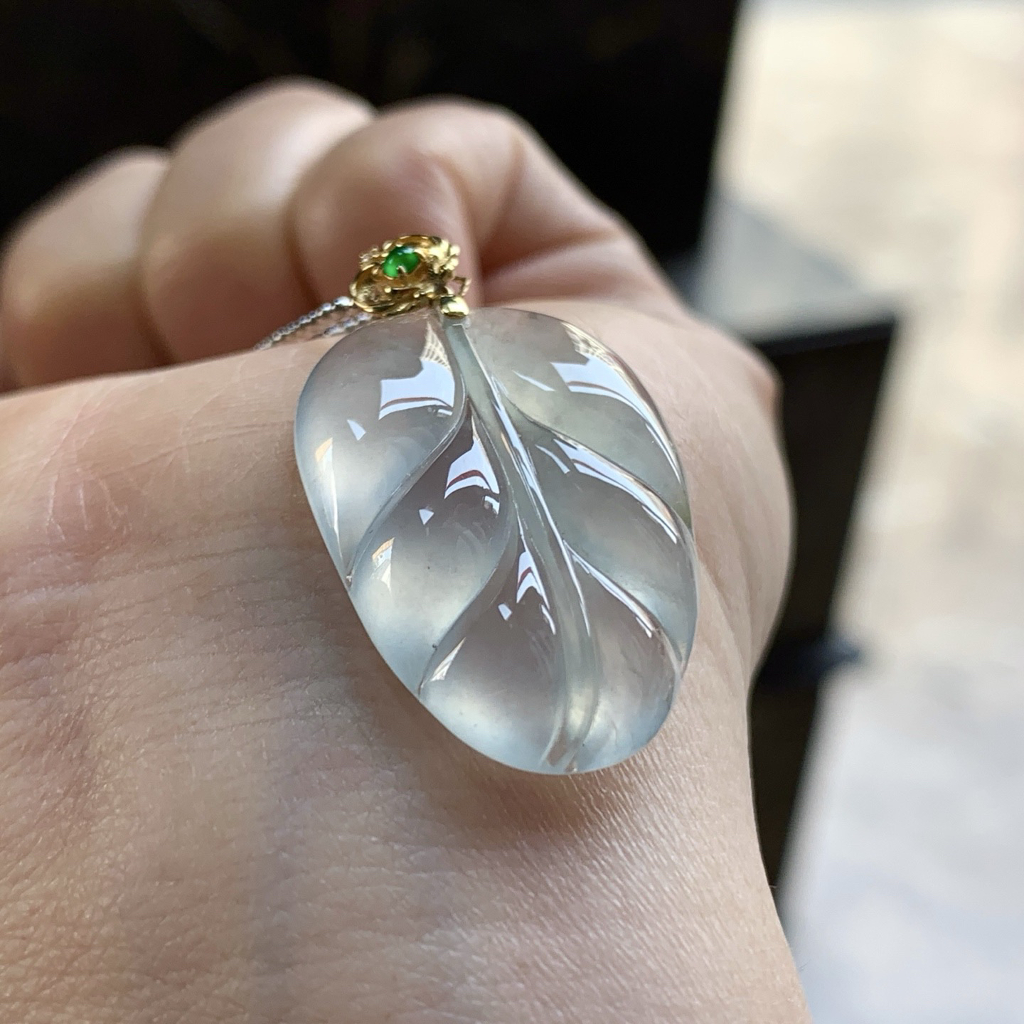 金扣叶子^_^冰透  水润