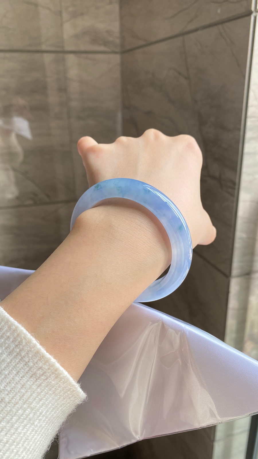 莫奈花园冰紫正圈
尺寸：54.8-11.5-9