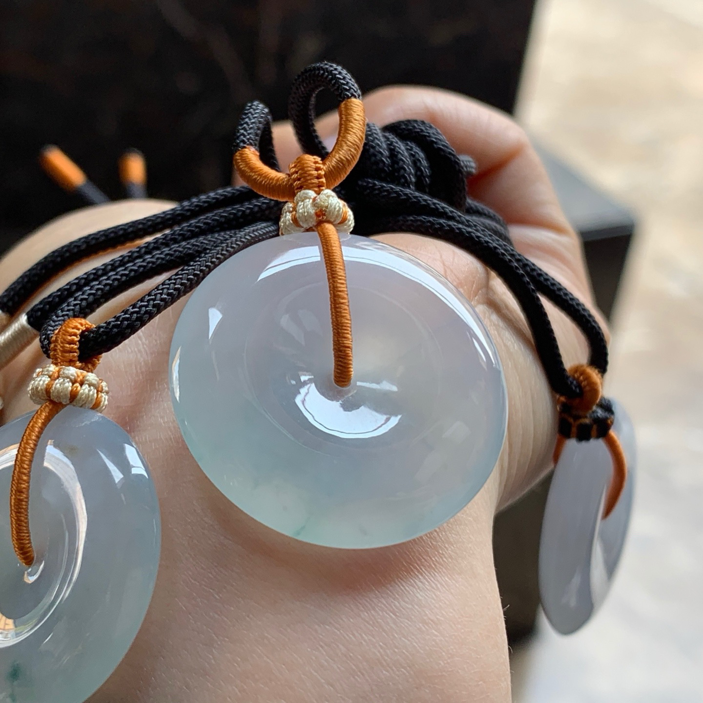 冰种平安扣 ^_^清新 尺寸30.4