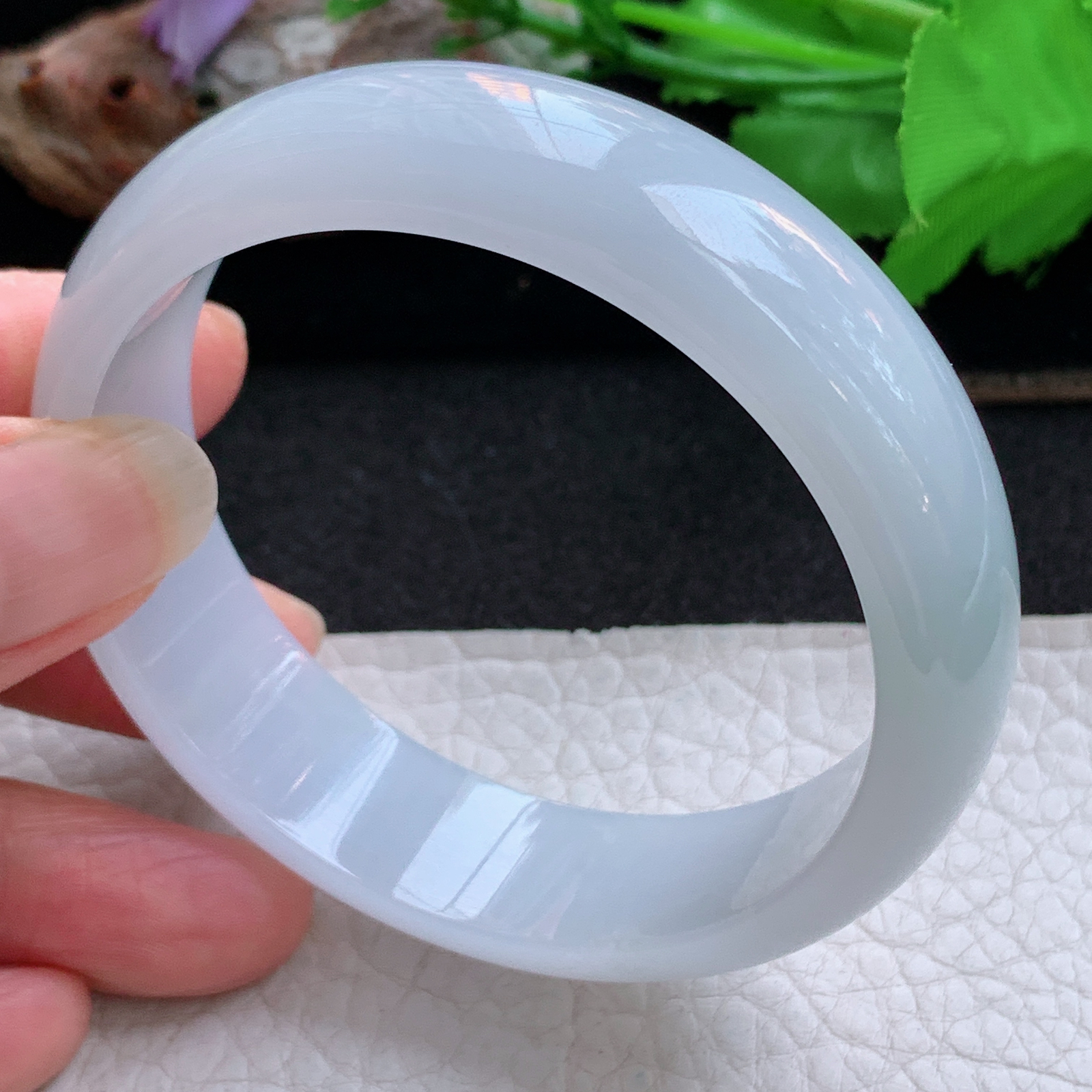 ee实拍56*15.5*6.6轮胎镯 天然缅甸翡翠a货手镯冰纯正圈玉镯子