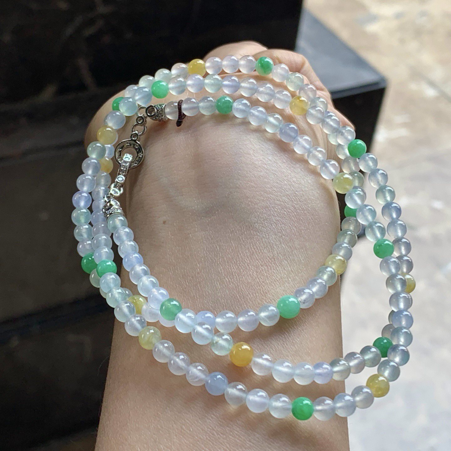 冰种手链^_^冰透 亮眼
