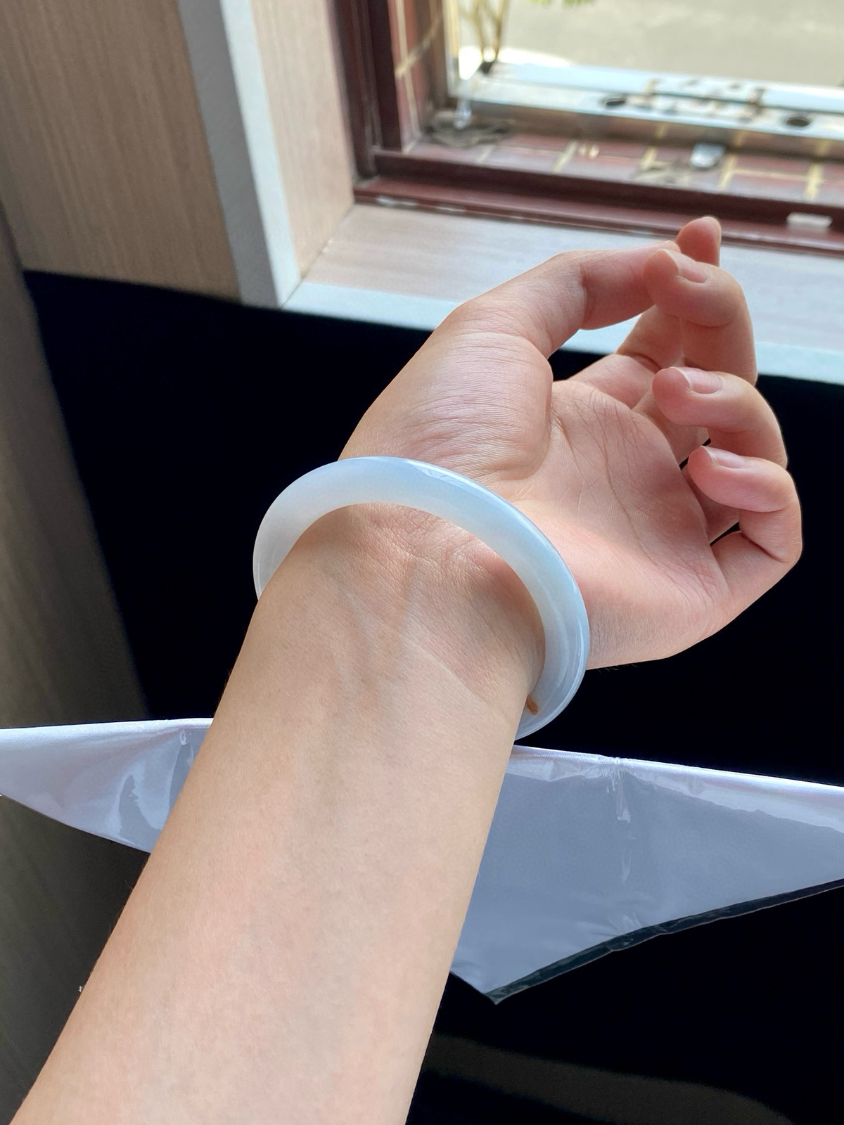 冰蓝天空蓝洒金圆条美人条成品
⭕️55-9-8.5