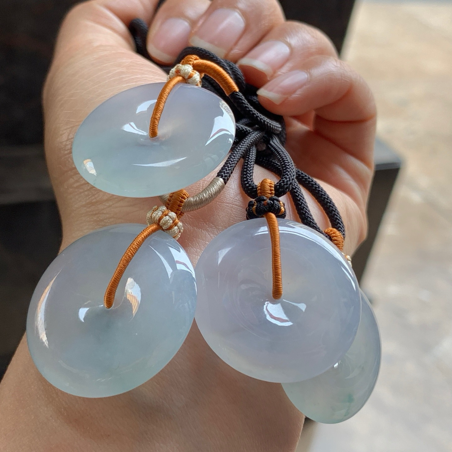 冰种平安扣 ^_^清新 尺寸30.4