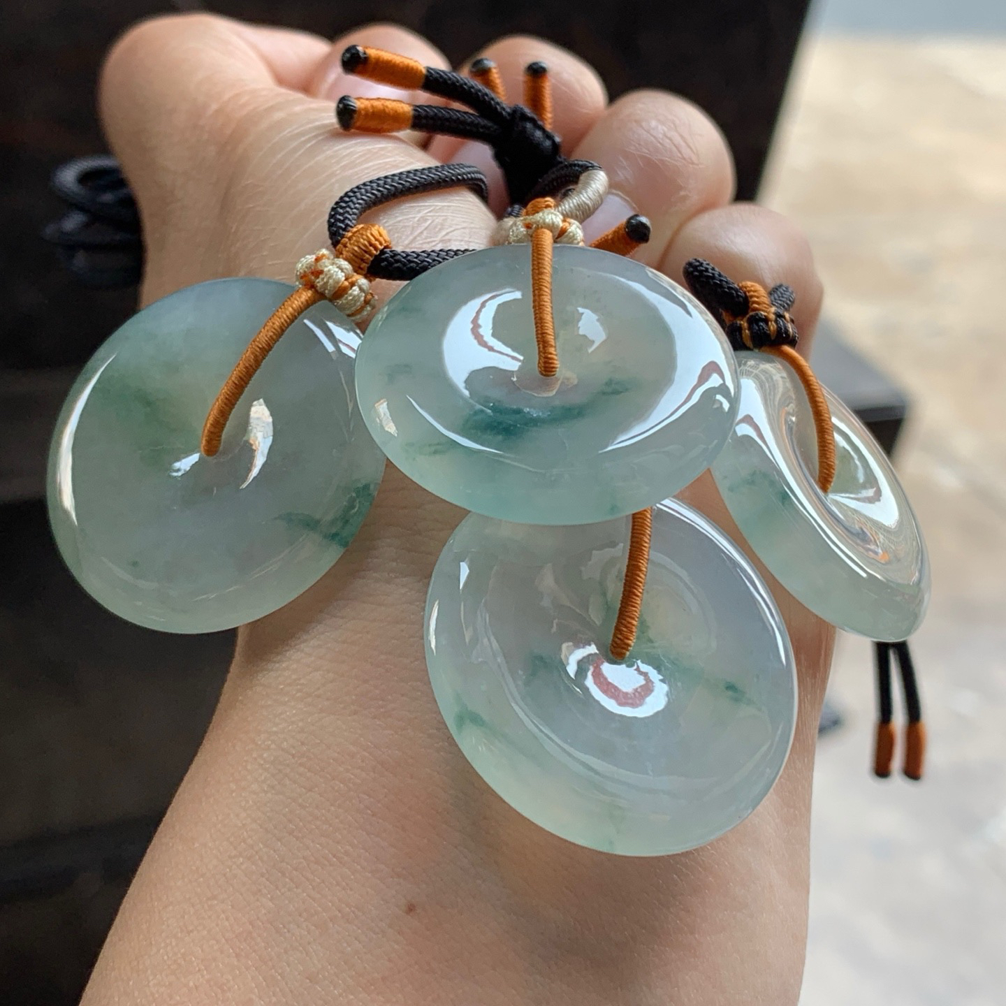 蓝花平安扣^_^飘花灵韵