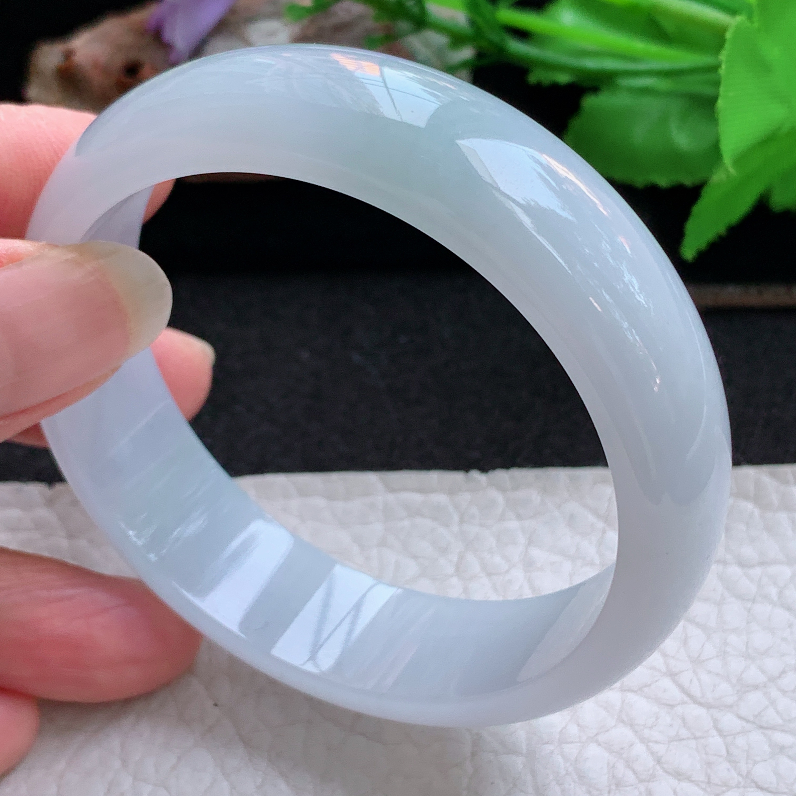 ee实拍56*15.5*6.6轮胎镯 天然缅甸翡翠a货手镯冰纯正圈玉镯子