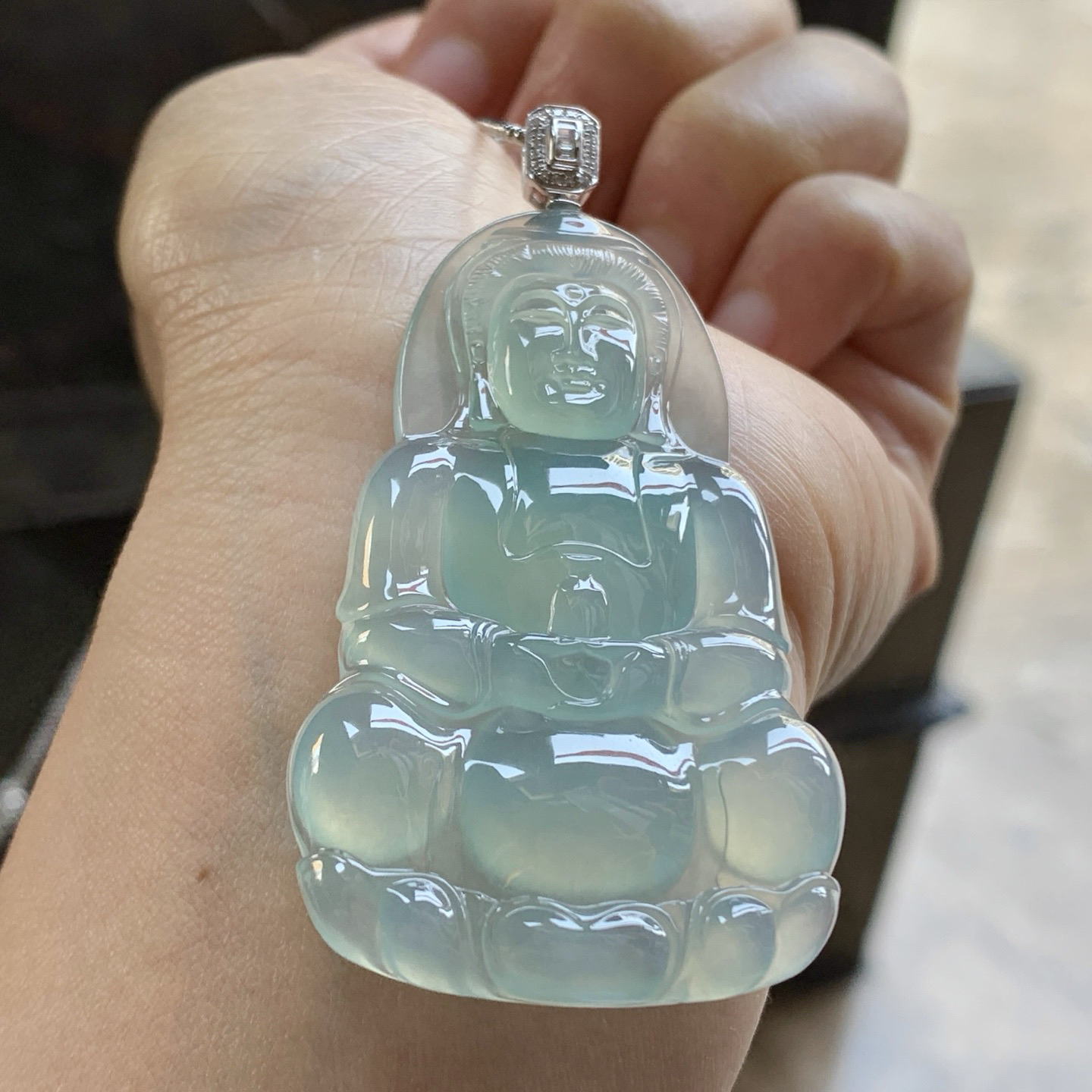 金扣冰晴水观音^_^冰透