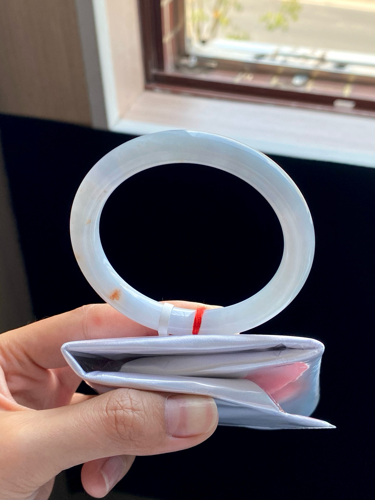 冰蓝天空蓝洒金圆条美人条成品
⭕️55-9-8.5