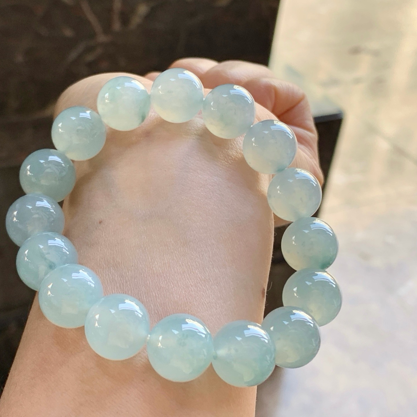 飘花手串_^清新 冰透 尺寸12.5