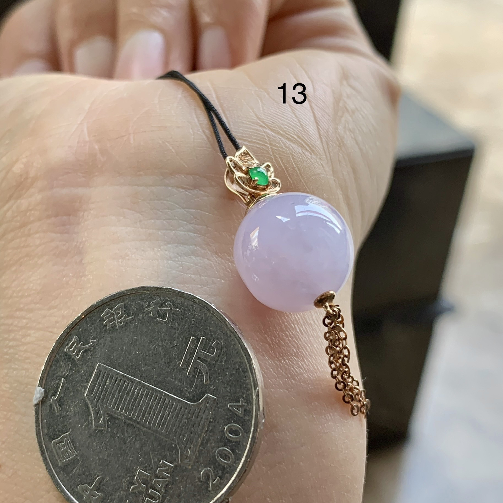 金钻淡紫吊坠^_^清新