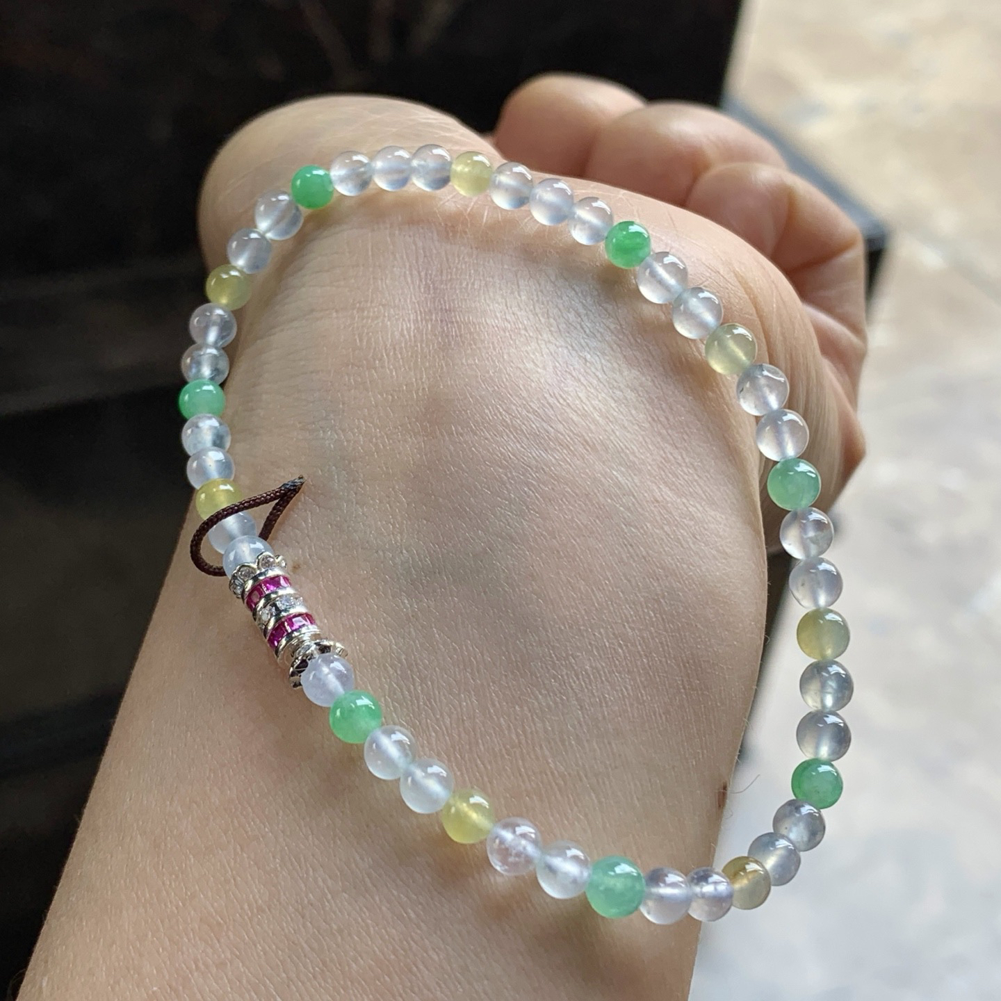 冰种手串^_^冰透