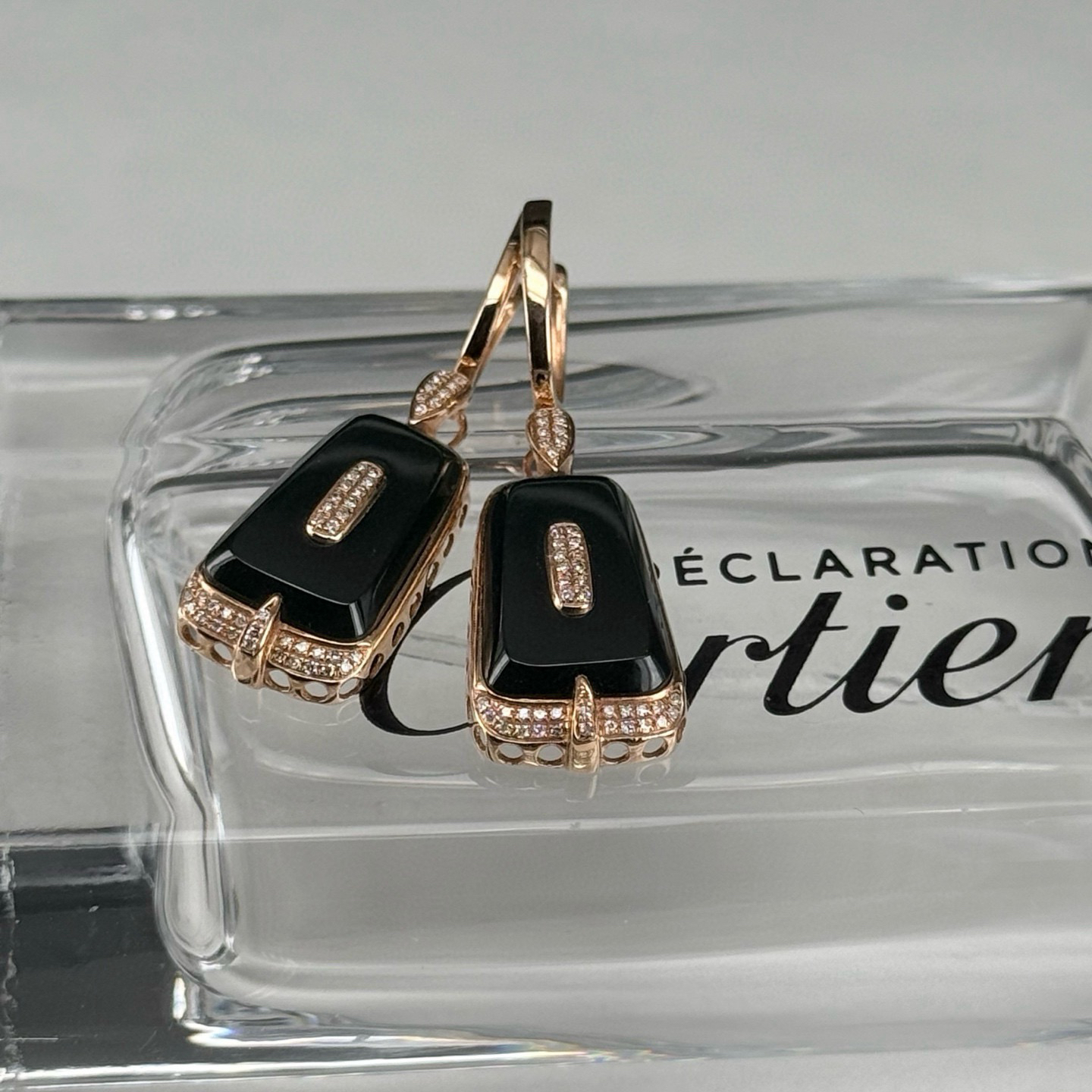 精品18k墨翠耳坠 重金豪镶 打灯通透 油性十足 尺寸37.2