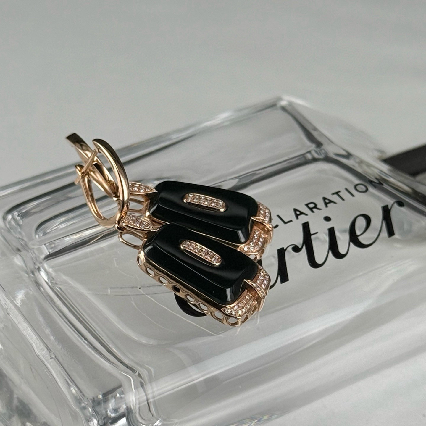 精品18k墨翠耳坠 重金豪镶 打灯通透 油性十足 尺寸37.2