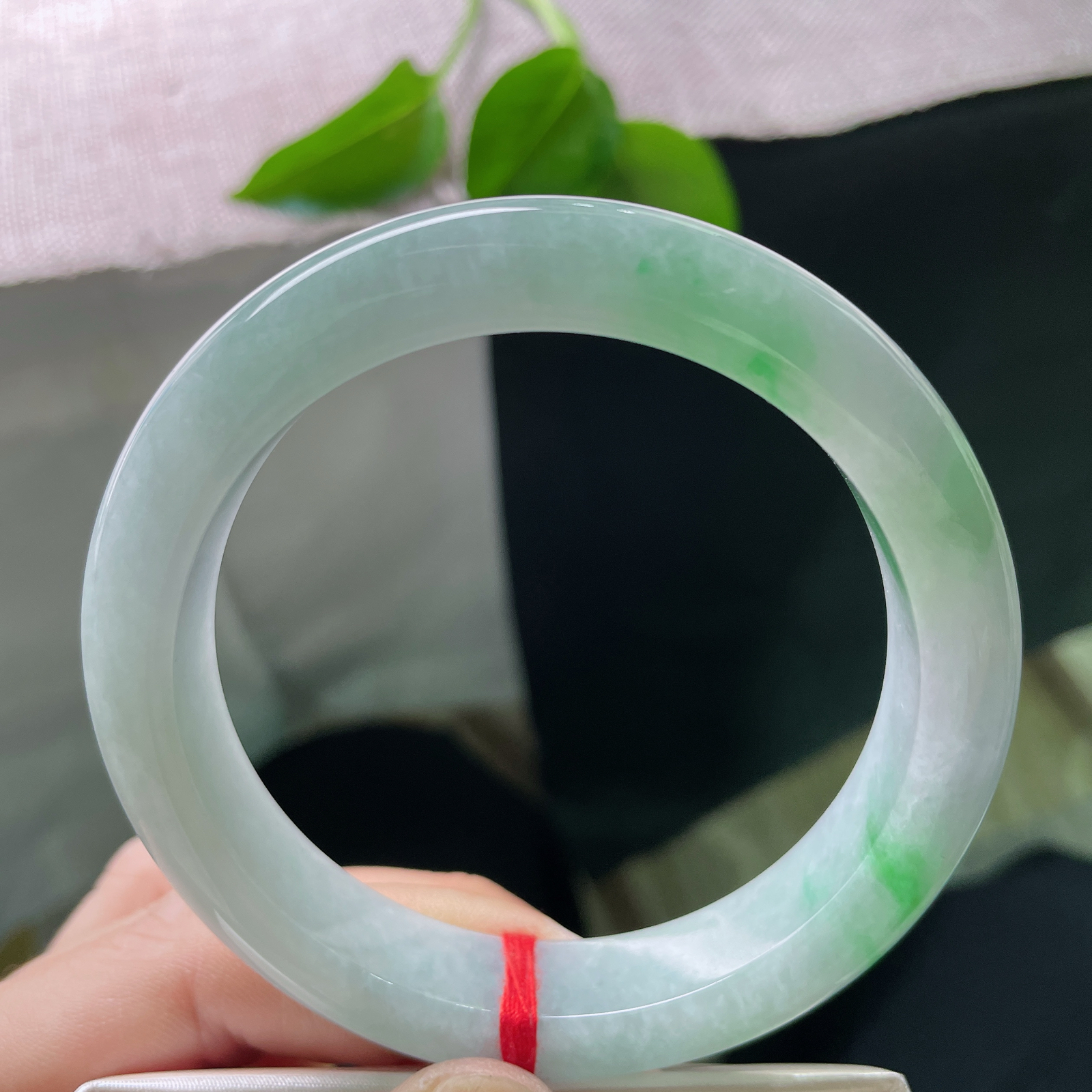 60/12.7/9.4，飘绿正圈，大圈口，紫绿相依，别有一番风味，细润，棉线，