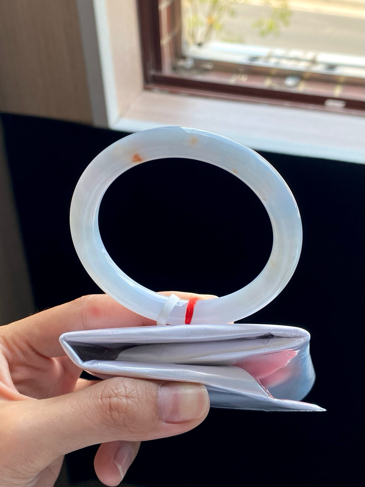 冰蓝天空蓝洒金圆条美人条成品
⭕️55-9-8.5