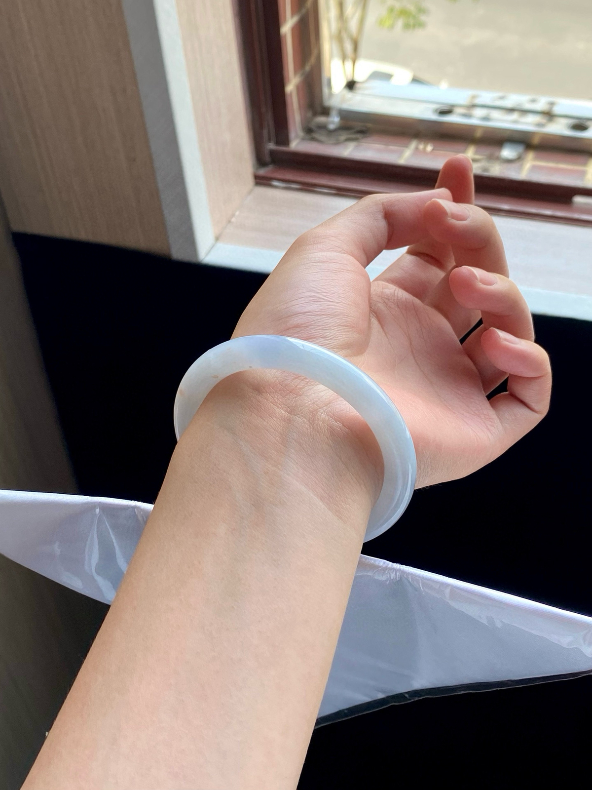 冰蓝天空蓝洒金圆条美人条成品
⭕️55-9-8.5