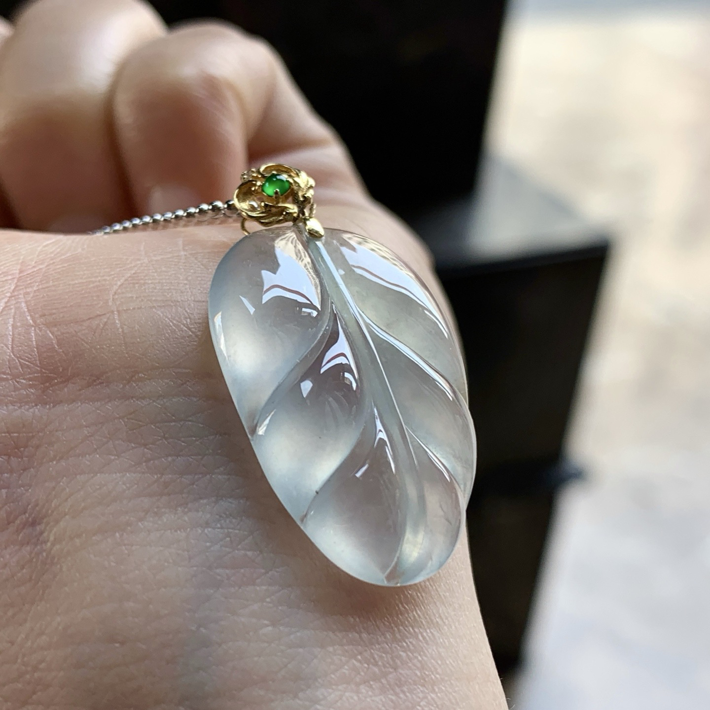 金扣叶子^_^冰透  水润