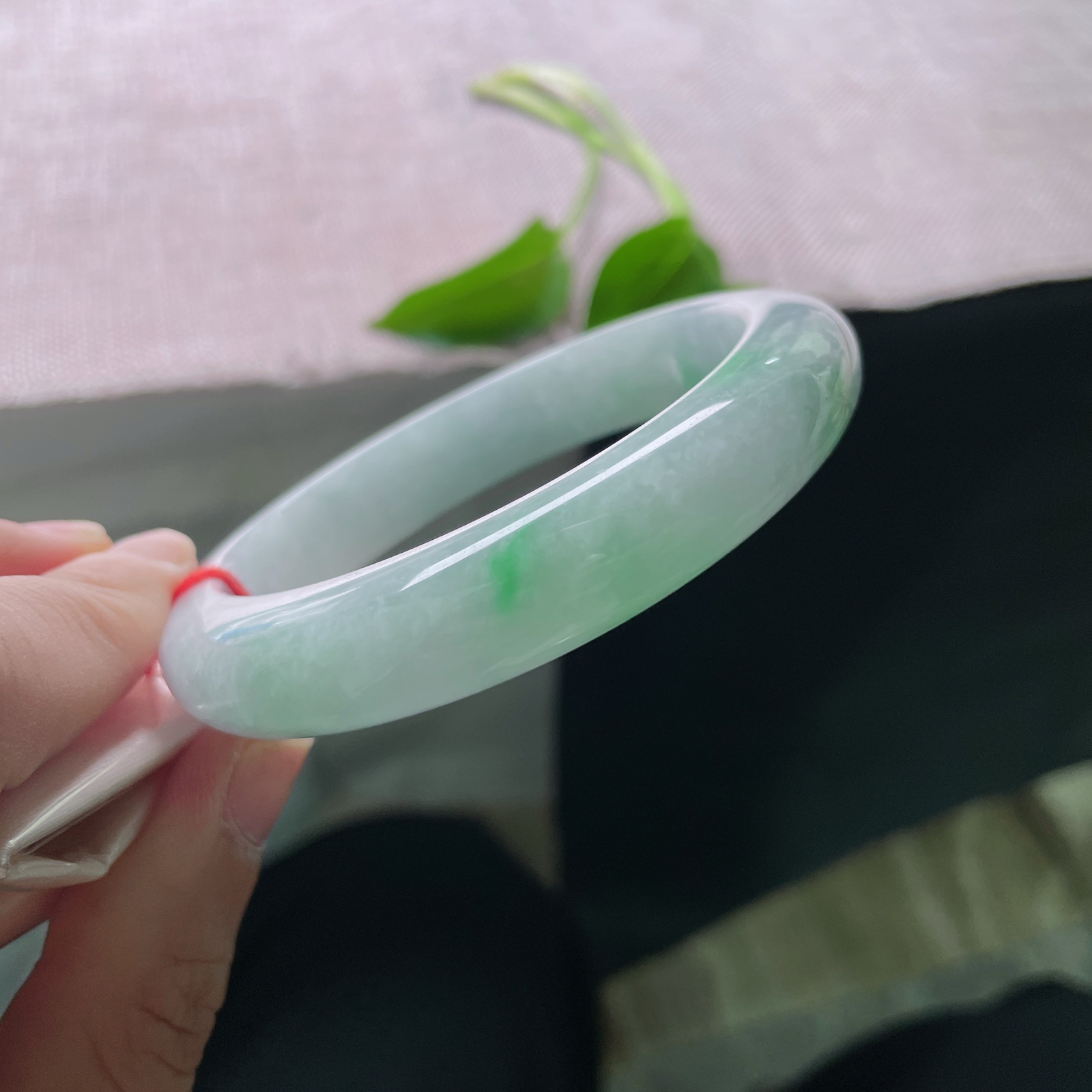 60/12.7/9.4，飘绿正圈，大圈口，紫绿相依，别有一番风味，细润，棉线，