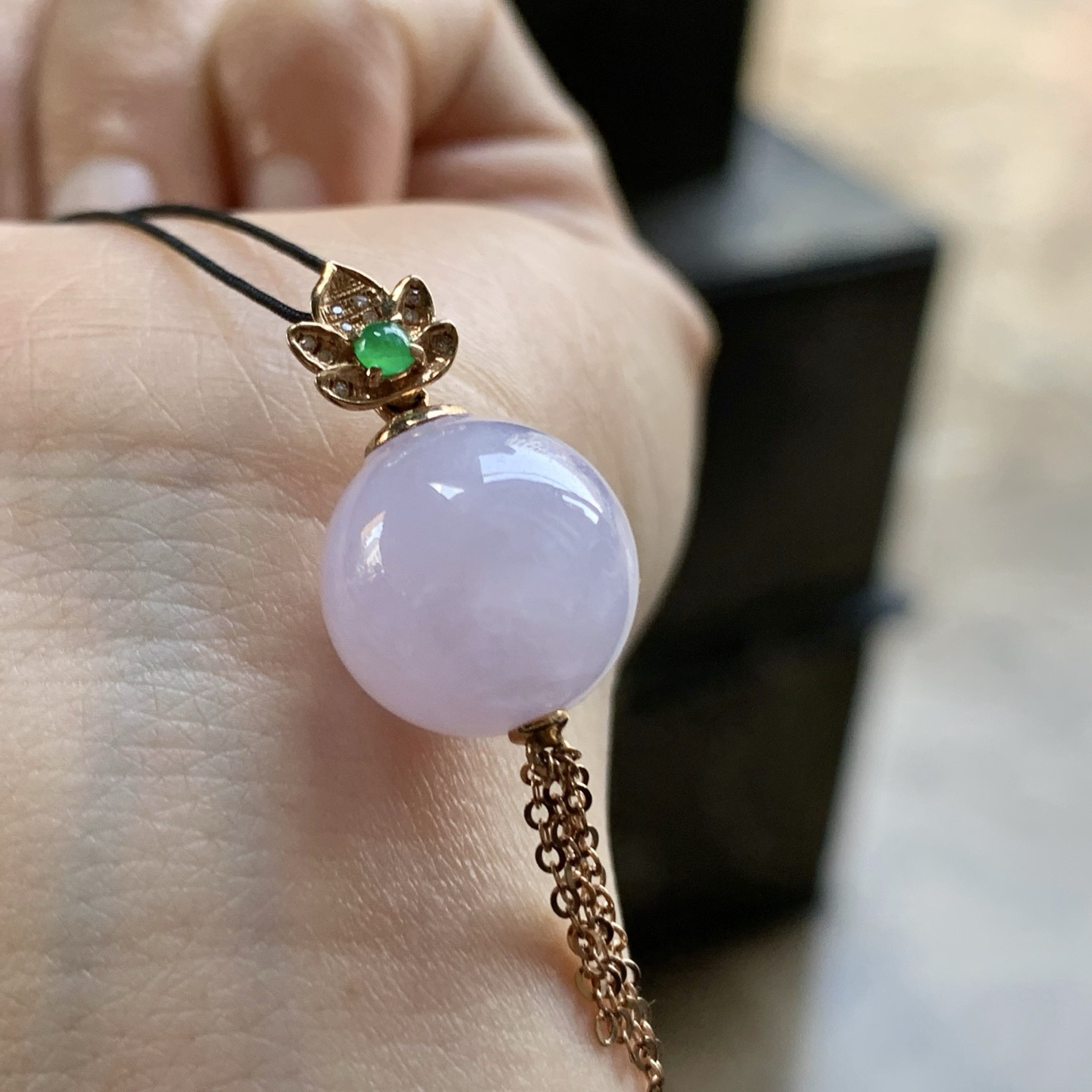 金钻淡紫吊坠^_^清新