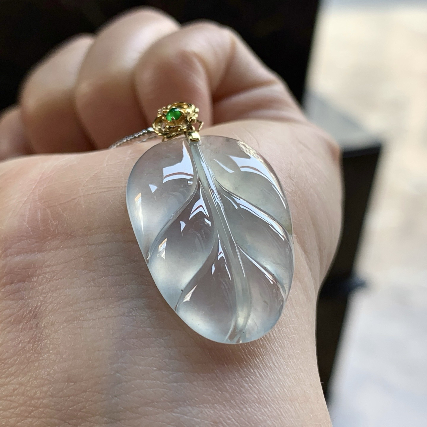 金扣叶子^_^冰透  水润