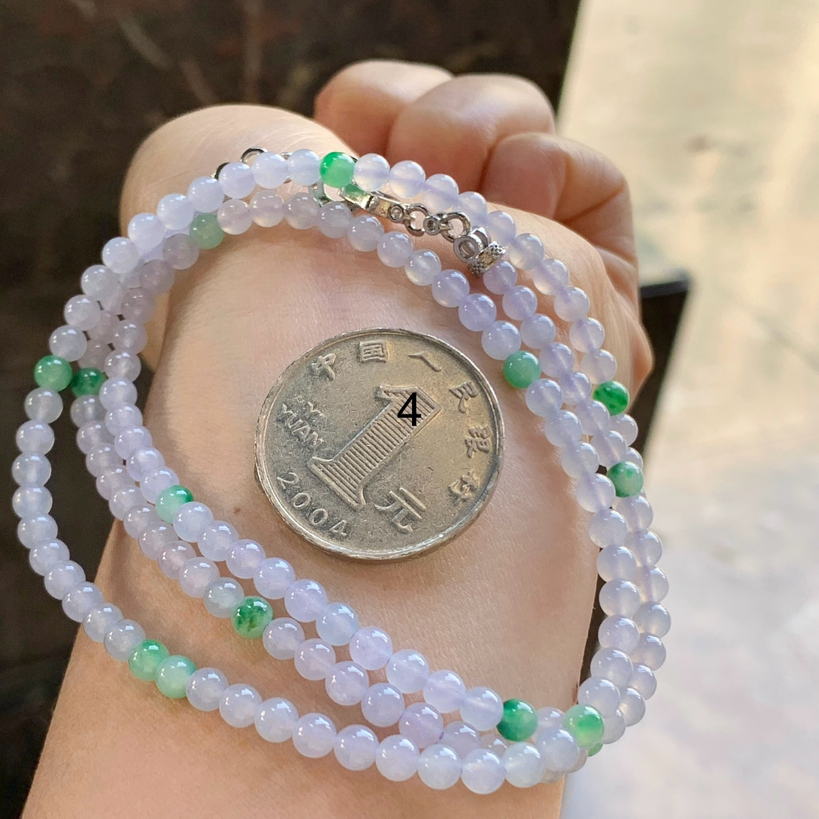 冰种珠链^_^清新 尺寸4