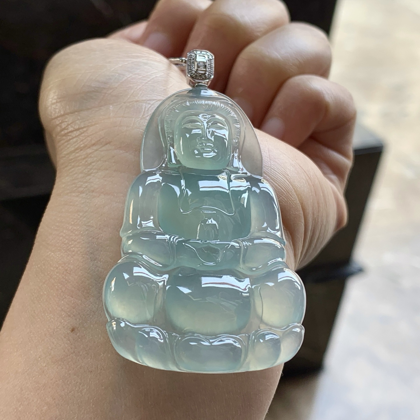 金扣冰晴水观音^_^冰透