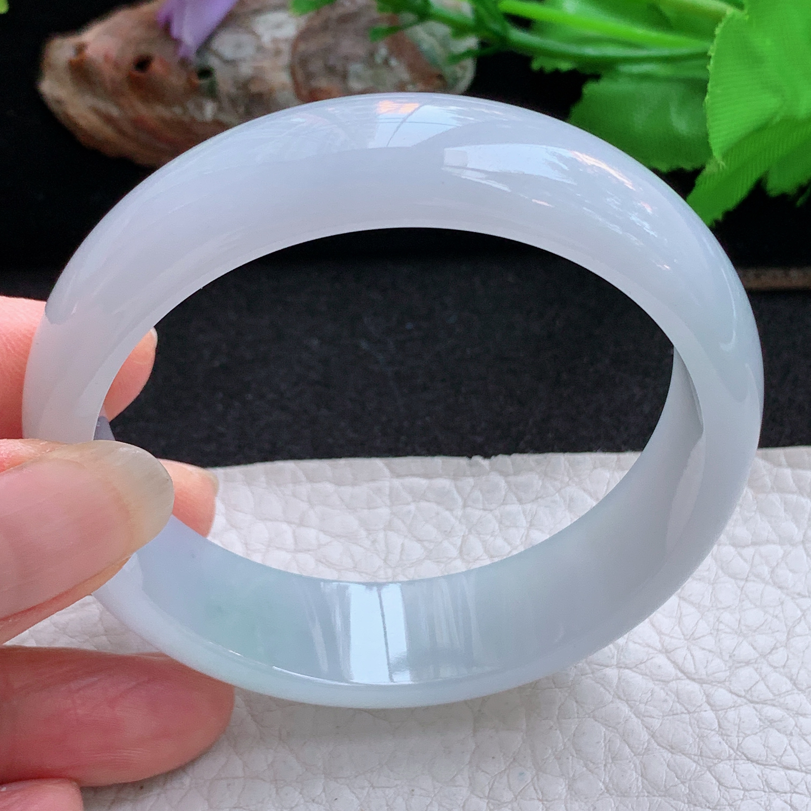 ee实拍56*15.5*6.6轮胎镯 天然缅甸翡翠a货手镯冰纯正圈玉镯子