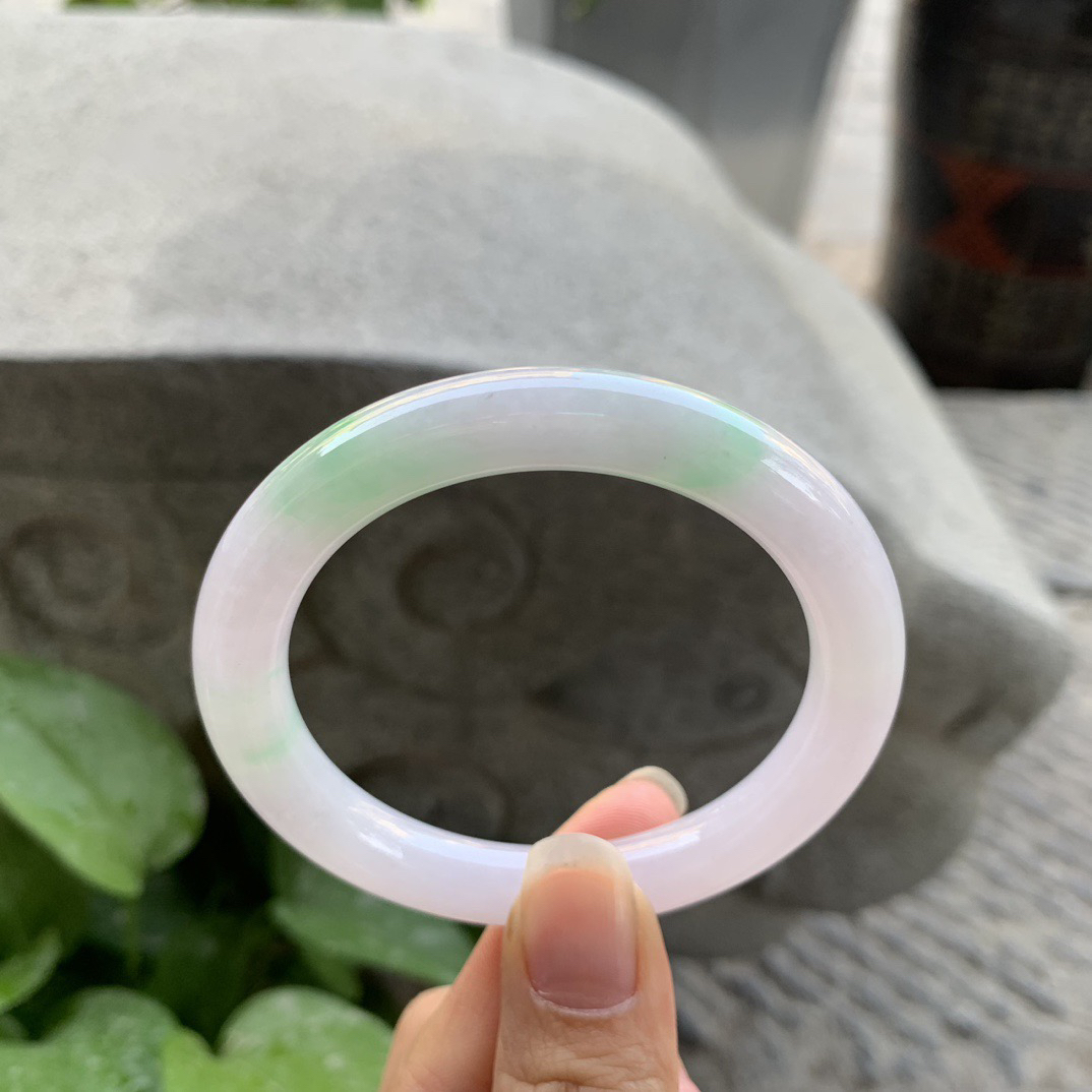 小圈口 53.7-9.1【春彩圆条手镯】圆条53  54可戴