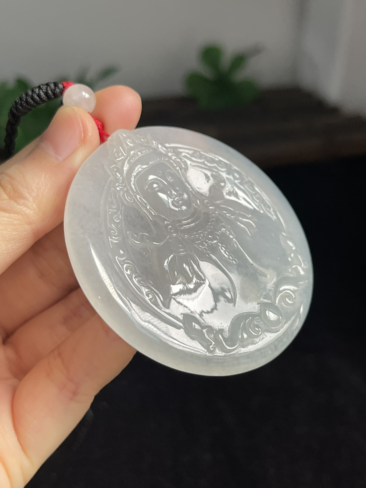 翡翠挂件，配珠未测