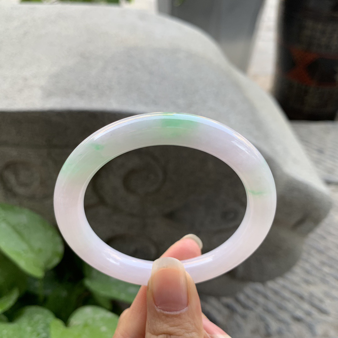 小圈口 53.7-9.1【春彩圆条手镯】圆条53  54可戴