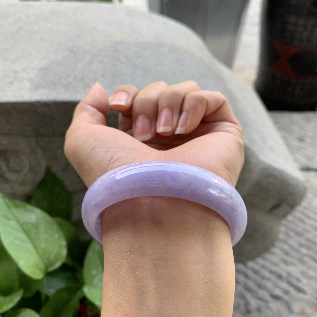 圈口55-13.8-7.1 【浓紫正圈手镯】正圈55 56可戴
