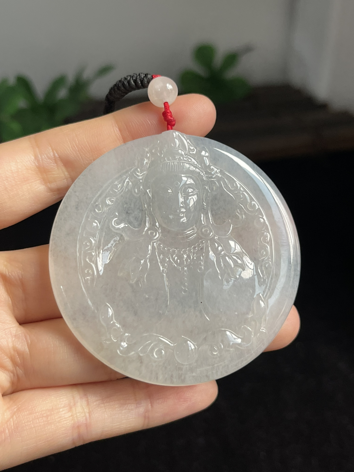 翡翠挂件，配珠未测