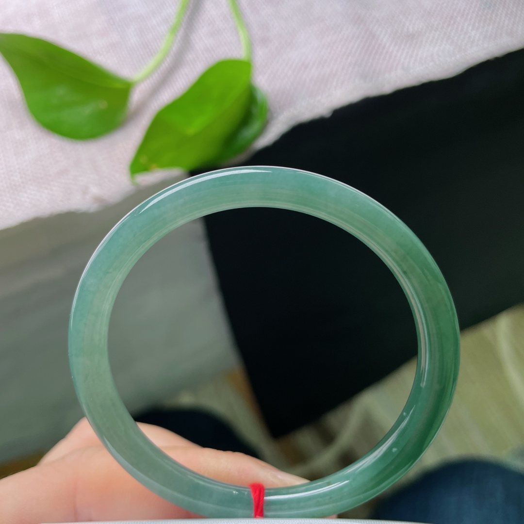 53.9/6.6，蓝水美人条，种老，渐变之色，沙眼，高品质翡翠，ss50271a