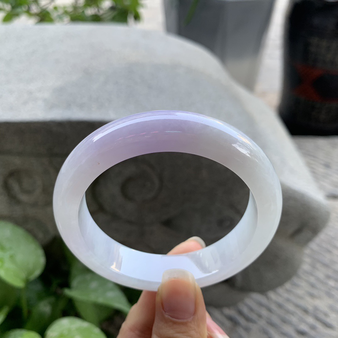 大圈口 58.4-14.5-9.2【冰紫正圈手镯】正圈58 59可戴