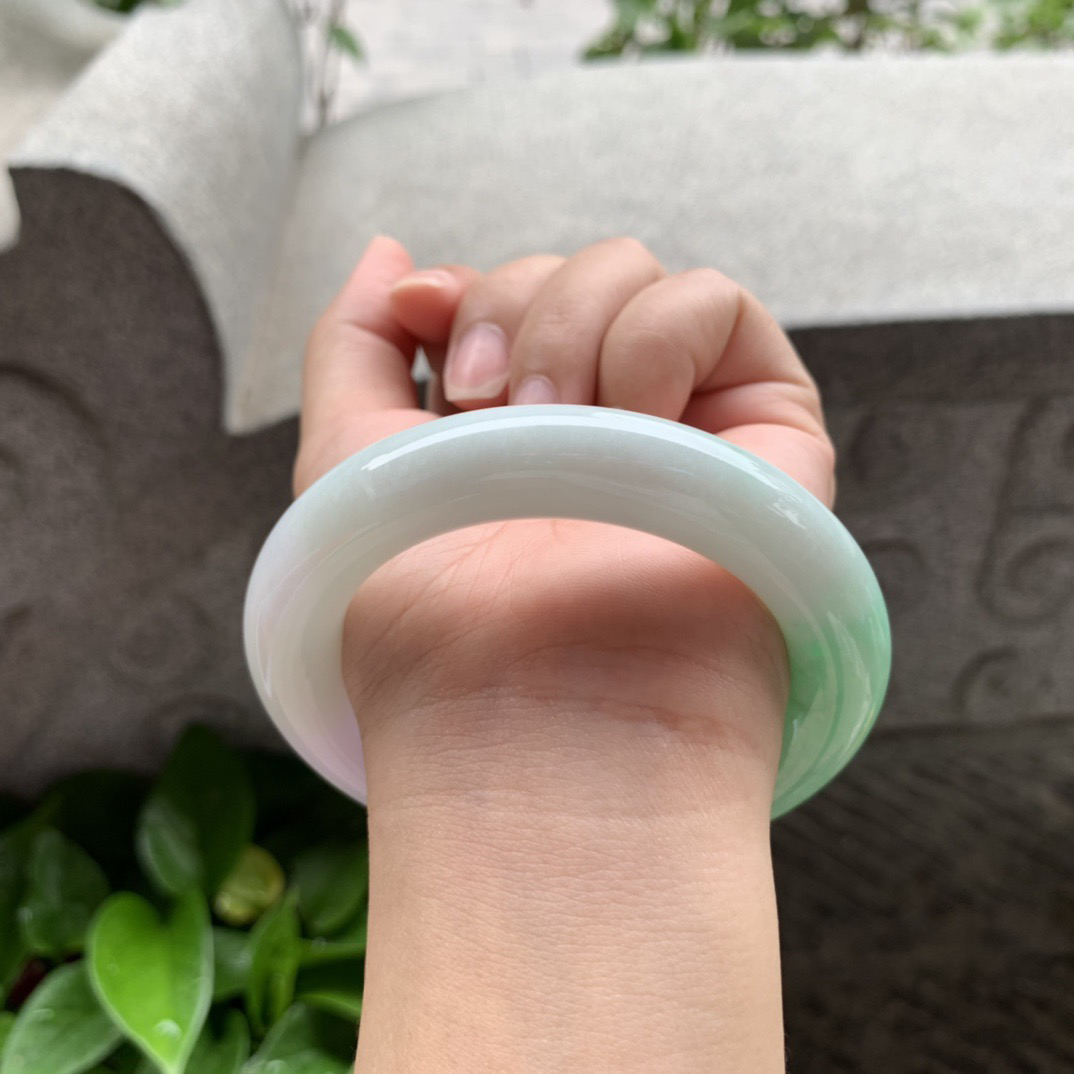 圈口 56.8-11.5【春彩圆条手镯】圆条56 57可戴