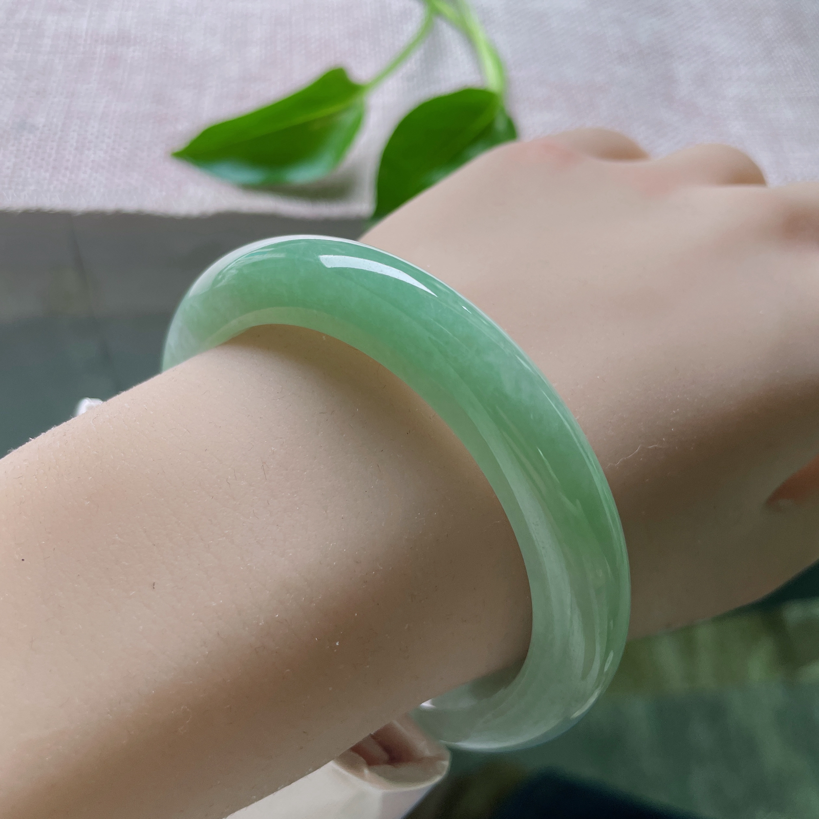 55.6/10.8/8.9，绿底正圈，颜色由浅入深过渡自然光，春意渐浓。