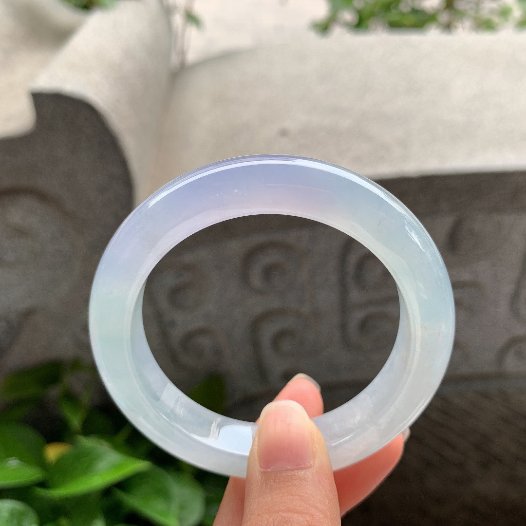 小圈口52.4-11.8-9 【冰紫正圈手镯】正圈52 53可戴