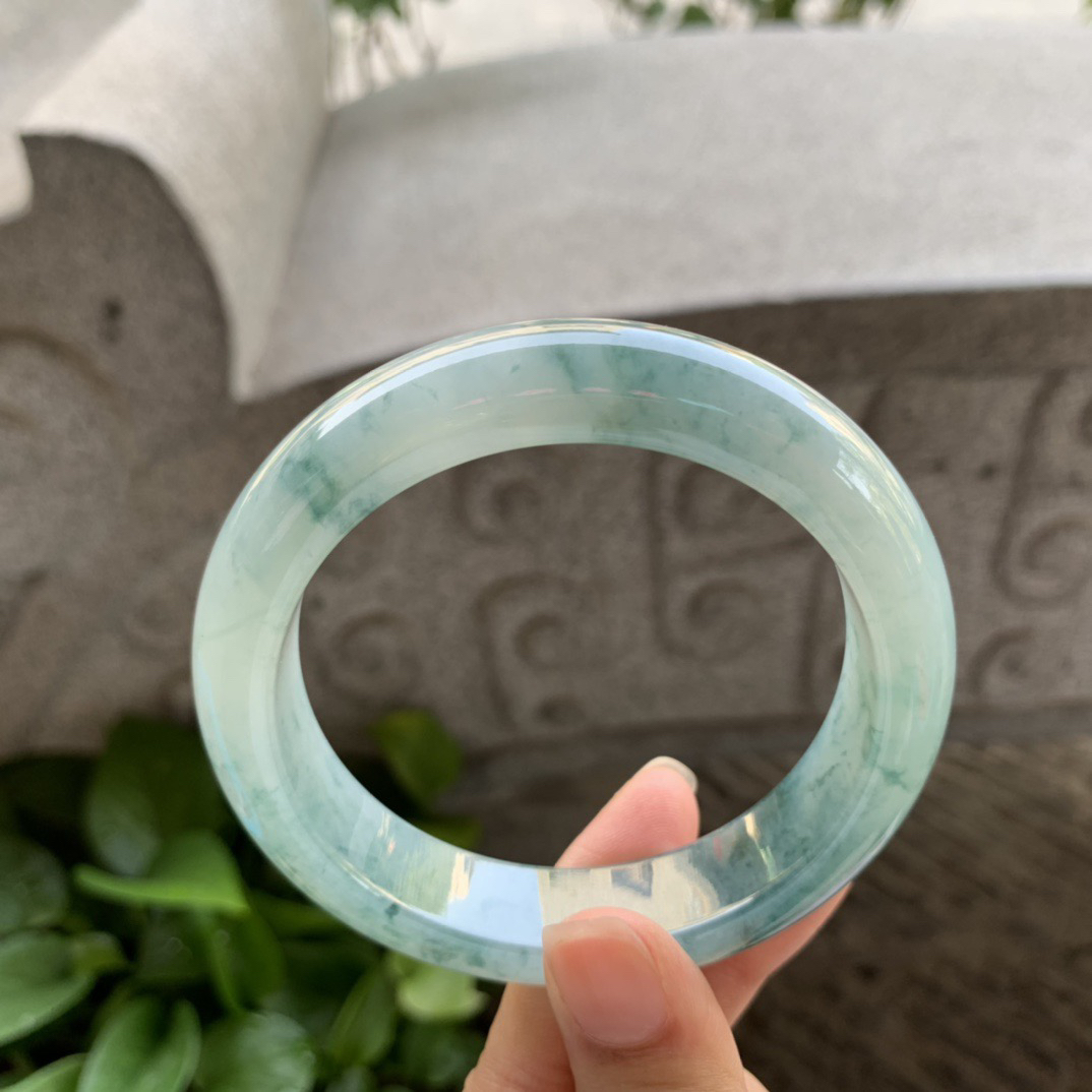 宽版大圈口 60-14.6-9.4【飘花正圈手镯】正圈60 61可戴