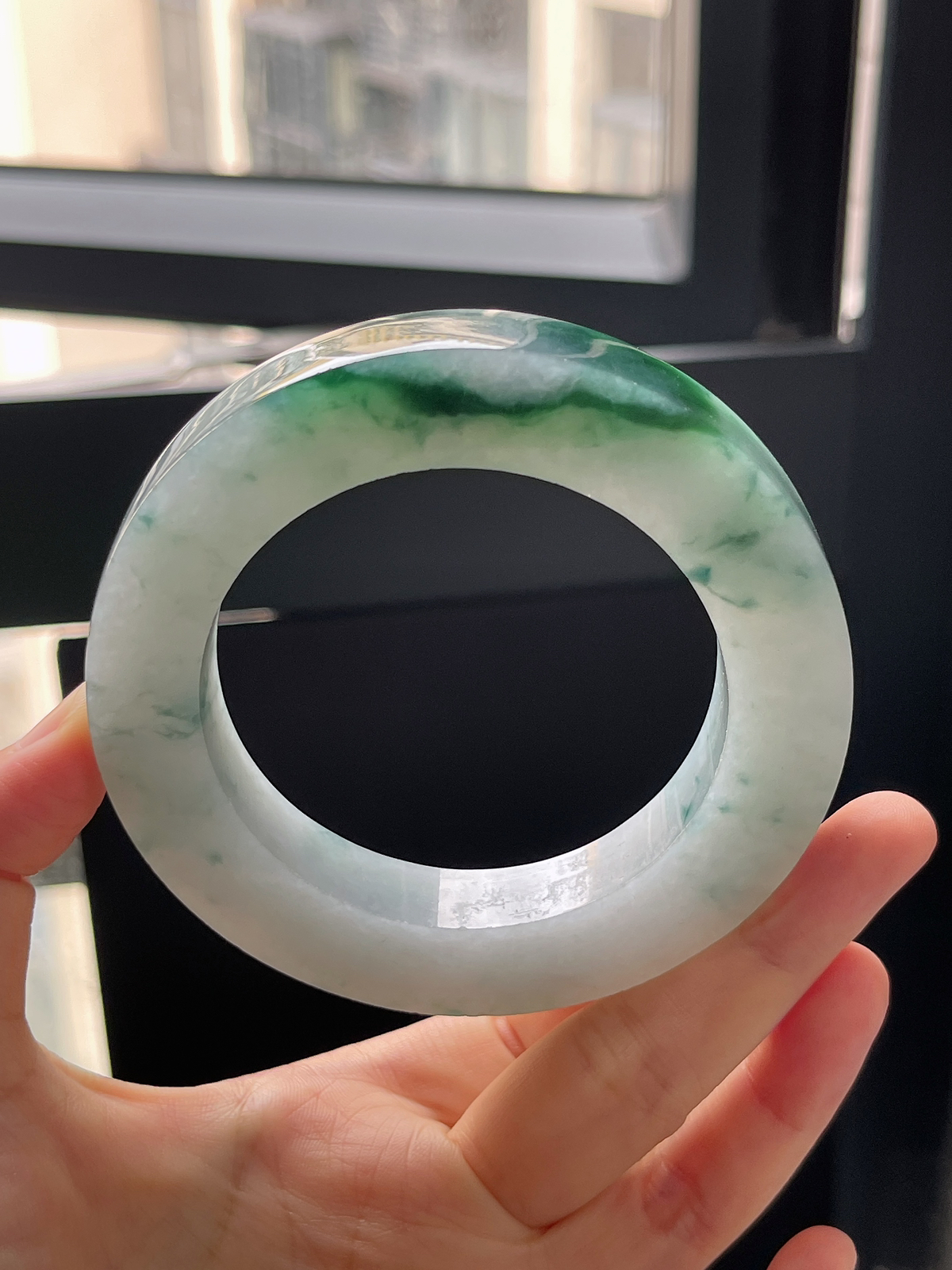 翡翠毛胚，⭕️正圈最大做69，圆条最小做65；最小做58.3