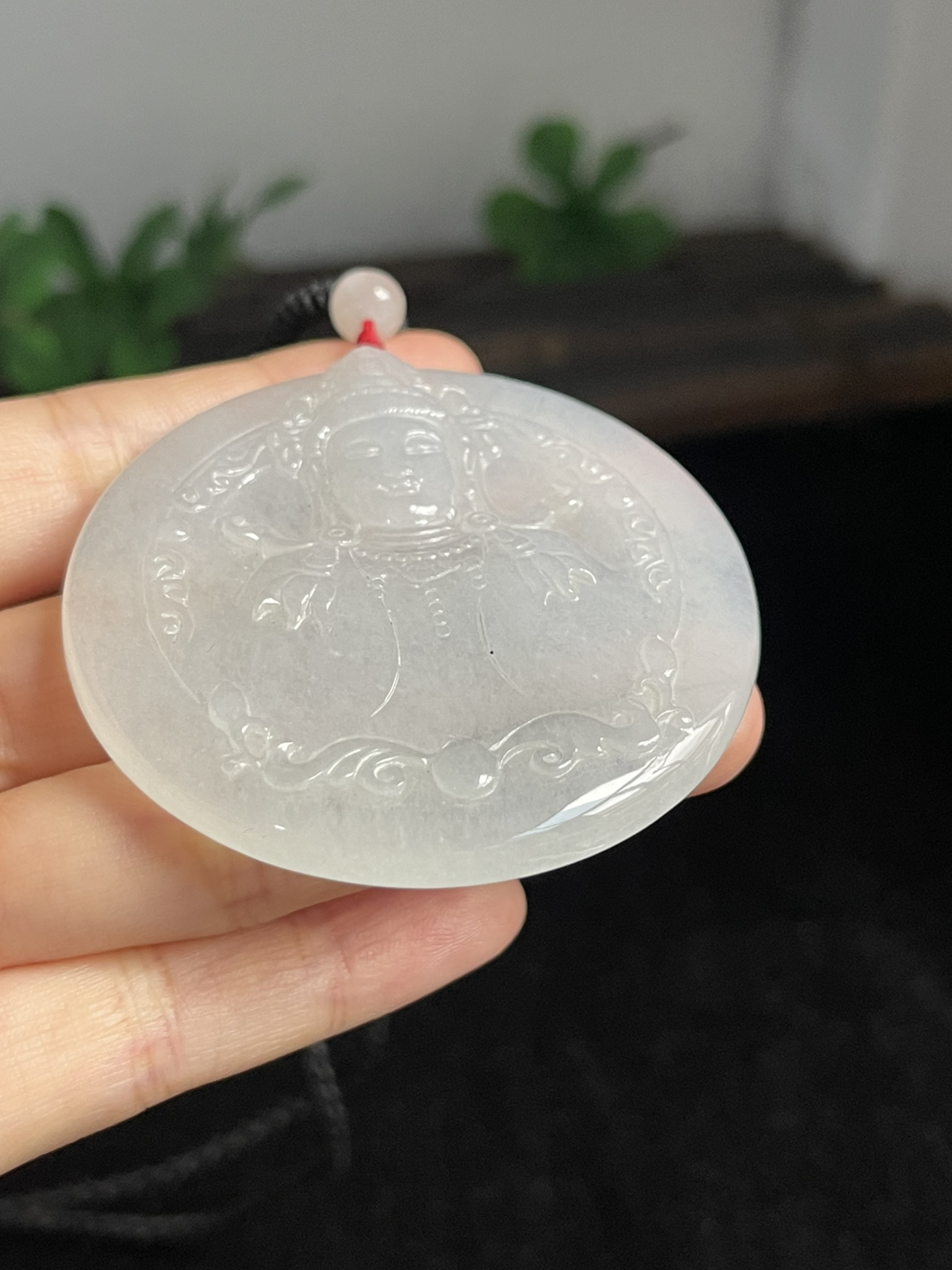 翡翠挂件，配珠未测