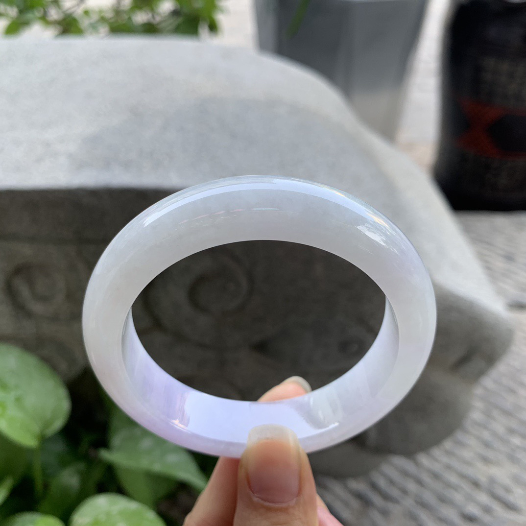 大圈口 58.4-14.5-9.2【冰紫正圈手镯】正圈58 59可戴